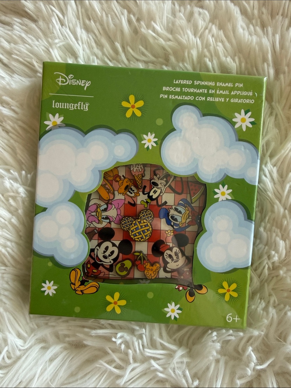 NIB Disney Loungefly Limited Edition Layered Spinning Enamel Pin
